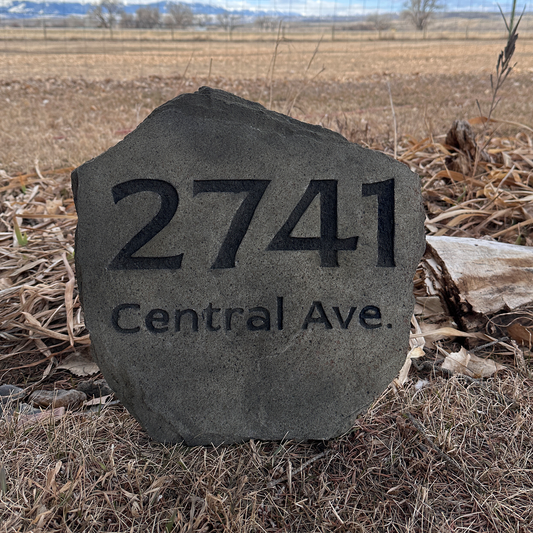 Custom Address Stone